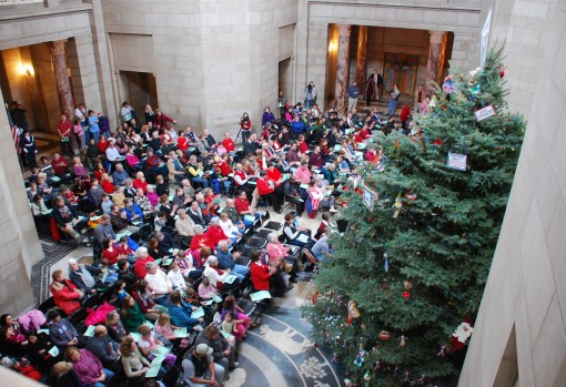 Nebraska Sate Capitol Christmas Tree Lighting
