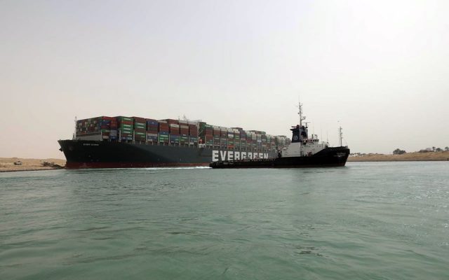 Ship Remains Stuck in the Suez Canal