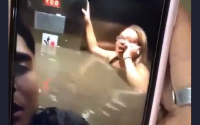 WATCH: Video shows people trapped in flooded elevator in downtown Omaha