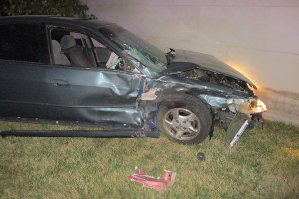 Man In Jail After His Car Hits, Truck, Police Cruiser and a Building