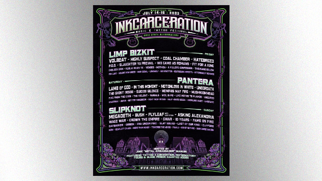 Slipknot, Limp Bizkit & more join Pantera on 2023 Inkcarceration lineup