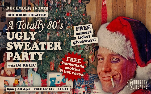 <h1 class="tribe-events-single-event-title">TOTALLY 80’S UGLY SWEATER PARTY</h1>